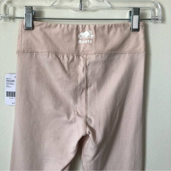 NWT Roots Kids Essential Leggings in Hushed Violet - size small (5-6 Years) - Picture 5 of 16